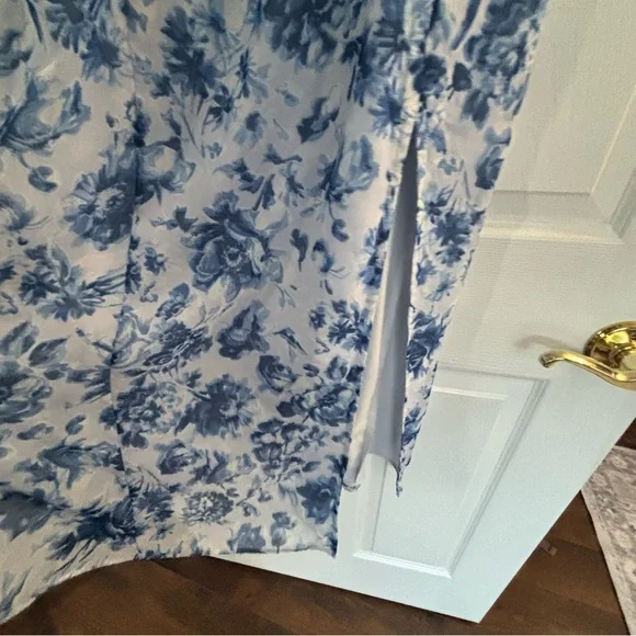 Abercrombie & Fitch Blue Floral Midi Dress - Picture 8 of 12